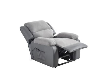 Fauteuil de relaxation 9121 électrique et releveur en microfibre et simili - Meublei