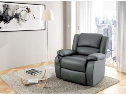 Fauteuil de relaxation 9121 électrique et releveur en simili - Meublei