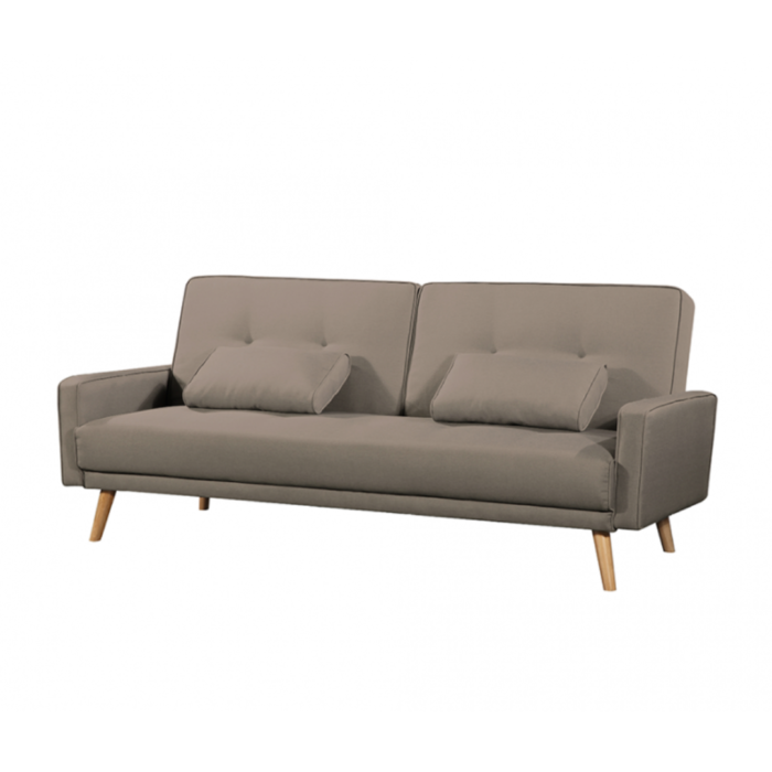 Canapé droit DIANA  avec 3 places scandinave convertible en tissu - Meublei