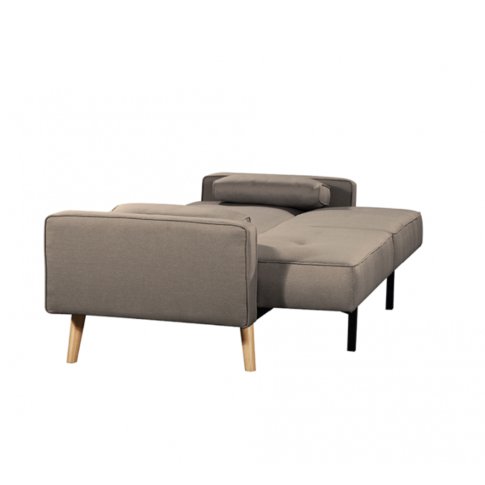 Canapé droit DIANA  avec 3 places scandinave convertible en tissu - Meublei