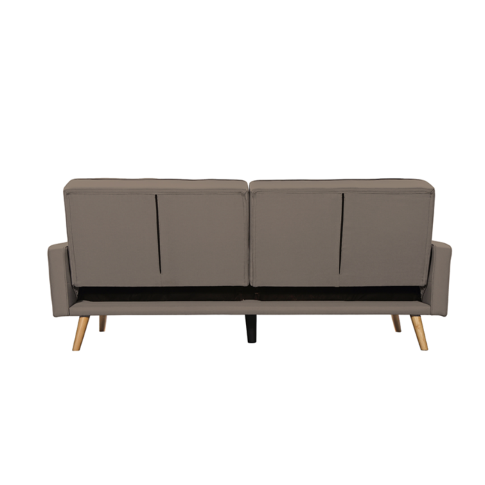 Canapé droit DIANA  avec 3 places scandinave convertible en tissu - Meublei