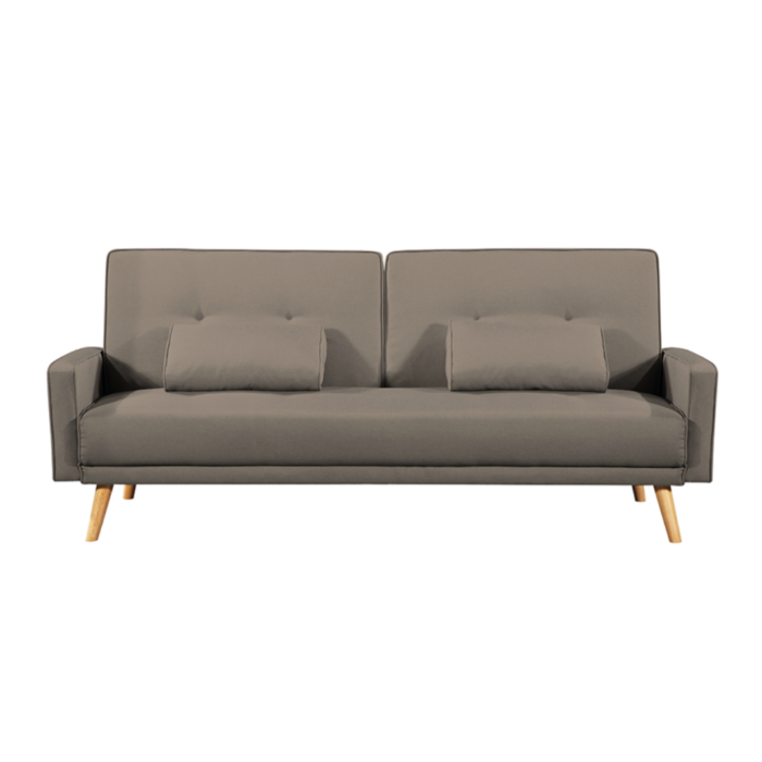 Canapé droit DIANA  avec 3 places scandinave convertible en tissu - Meublei