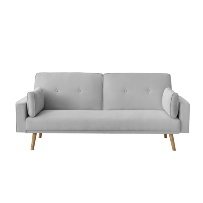 Canapé droit DIANA  avec 3 places scandinave convertible en tissu - Meublei