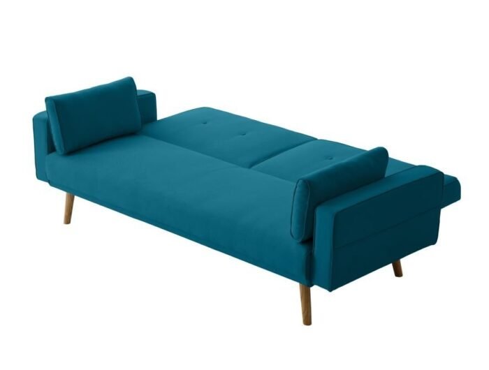 Canapé droit DIANA  avec 3 places scandinave convertible en tissu - Meublei