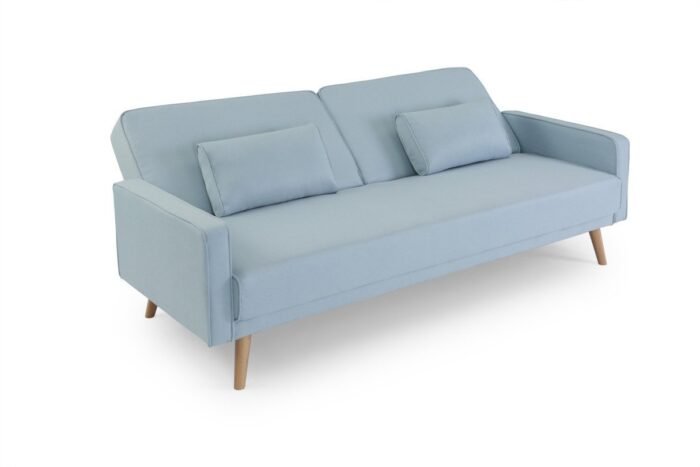 Canapé droit DIANA  avec 3 places scandinave convertible en tissu - Meublei