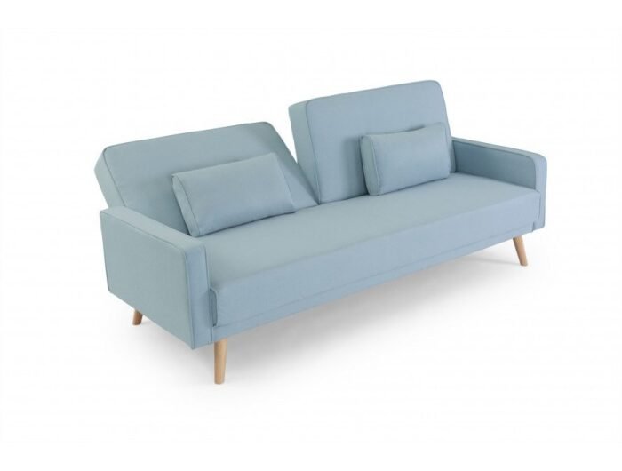 Canapé droit DIANA  avec 3 places scandinave convertible en tissu - Meublei