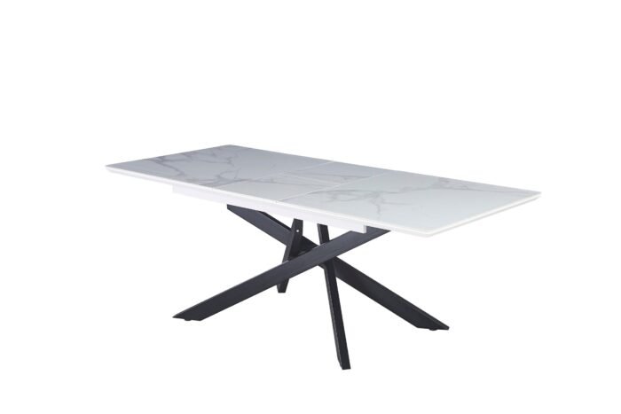 Table a manger plateau extensible et pieds métallique - Meublei