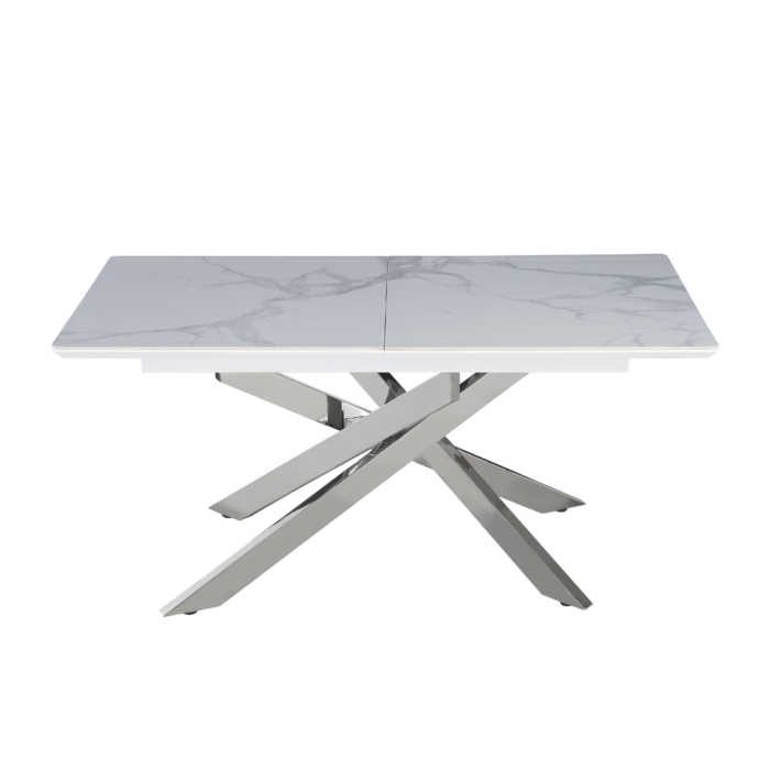 Table a manger plateau extensible et pieds métallique - Meublei