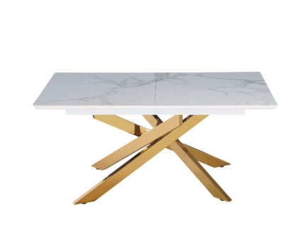 Table a manger plateau extensible et pieds métallique - Meublei
