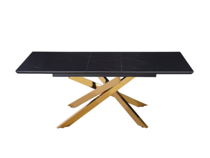 Table a manger plateau extensible et pieds métallique - Meublei