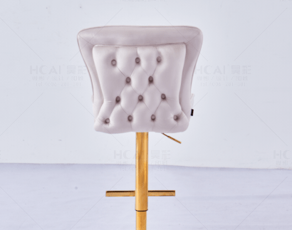 Tabouret de bar Gabrielle Dorée – Beige