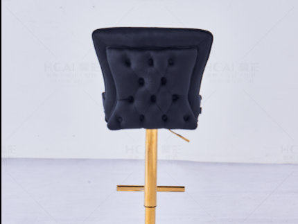 Tabouret de bar Gabrielle Dorée – Noir