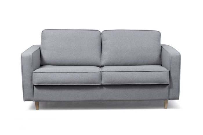 Canapé convertible BONARI système couchage express 3 places scandinave en tissu - Meublei