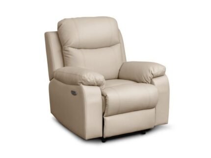 Fauteuil de relaxation BRUNONE électrique en tissu imitation cuir - Meublei