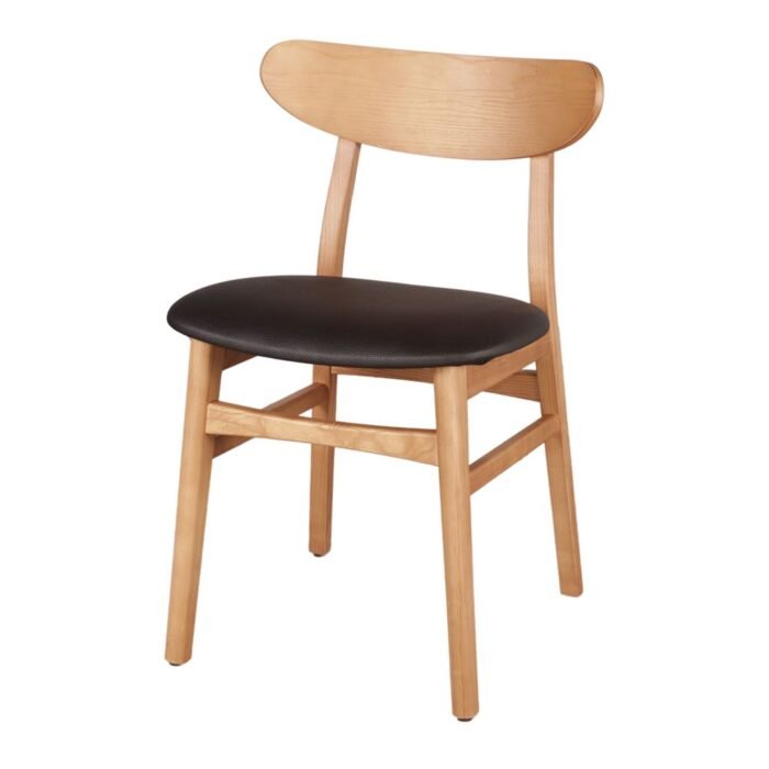 Chaise Muriel en Bois: Élégance Nordique avec Assise Rembourrée - Meublei