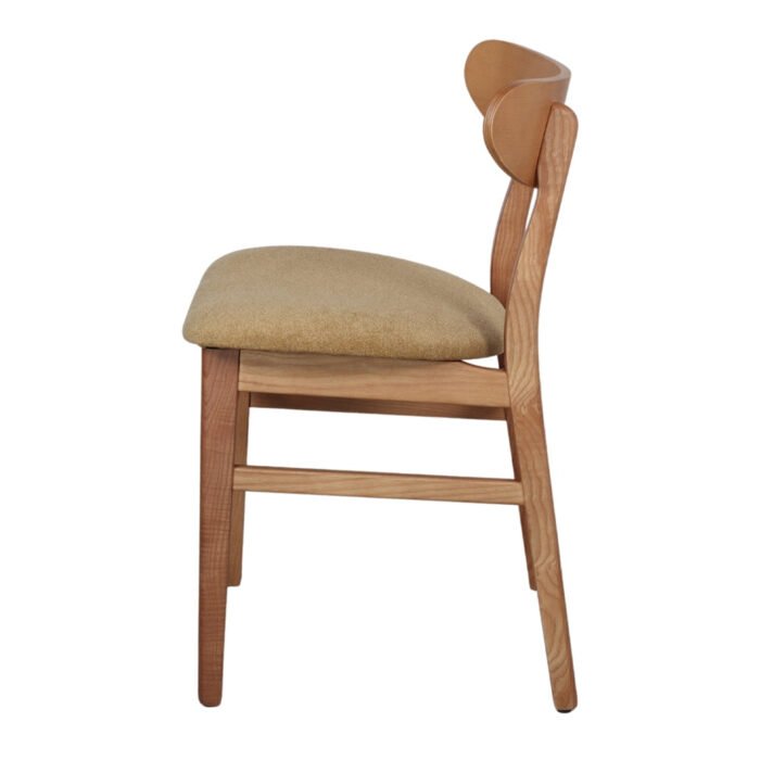 Chaise Muriel en Bois: Élégance Nordique avec Assise Rembourrée - Meublei