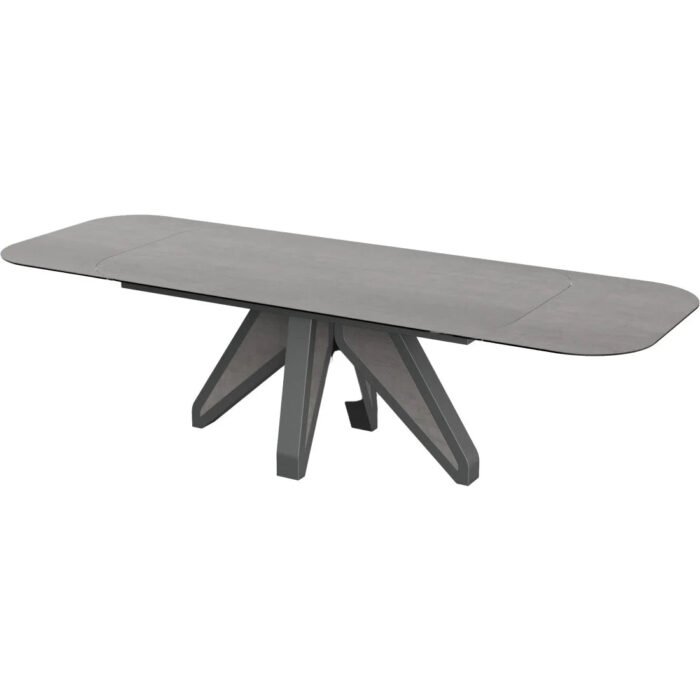 Table de salle à manger design extensible Bianca : une élégance céramique pour vos repas - Meublei