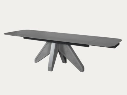 Table de salle à manger design extensible Bianca : une élégance céramique pour vos repas - Meublei