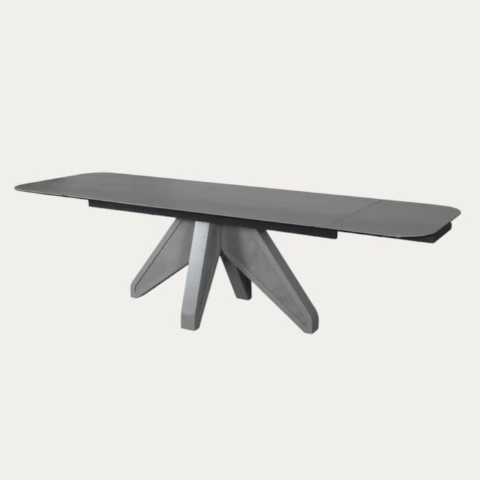 Table de salle à manger design extensible Bianca : une élégance céramique pour vos repas - Meublei