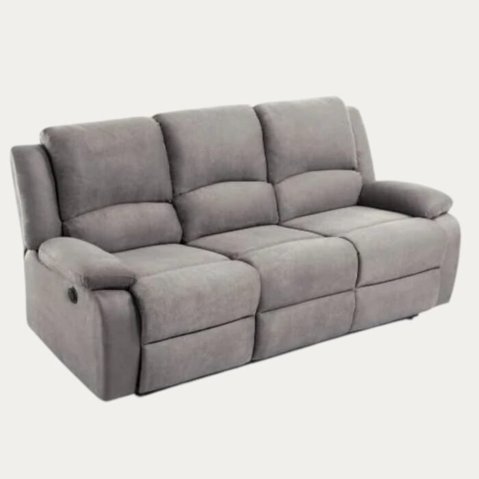 Ensemble canapé 9121 relax électrique 3 places + fauteuil releveur en microfibre - Meublei