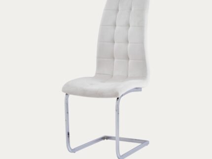 Chaise en Similicuir avec Piètement en Acier - Meublei