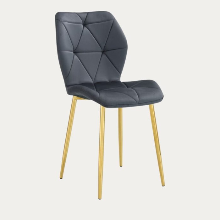 Chaise avec Piétement Doré ou Métal Noir - Meublei