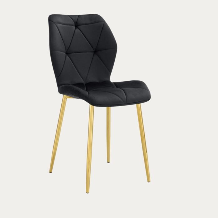 Chaise avec Piétement Doré ou Métal Noir - Meublei