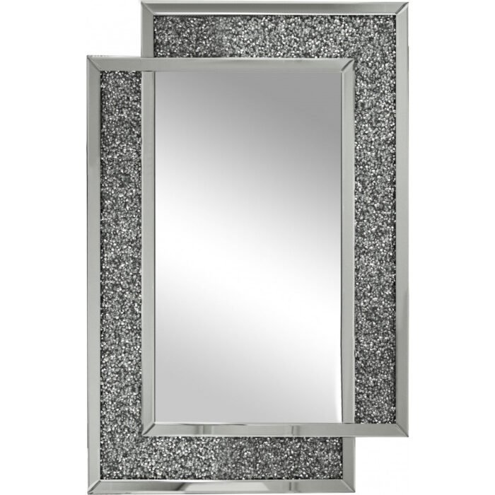 miroir mural Argenté   130 cm x90 x  3 - Meublei