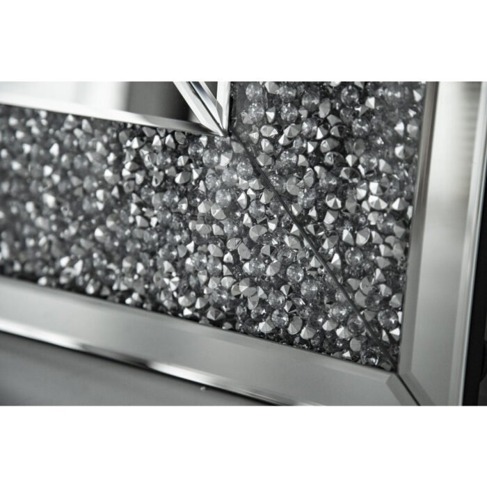 miroir mural Argenté   130 cm x90 x  3 - Meublei