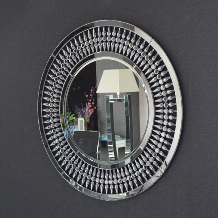 miroir mural argenté - Meublei