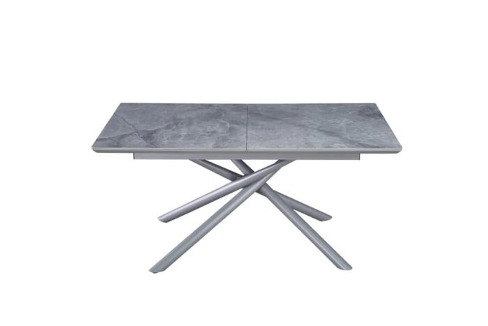 Table a manger extensible rectangle et pieds métallique - Meublei