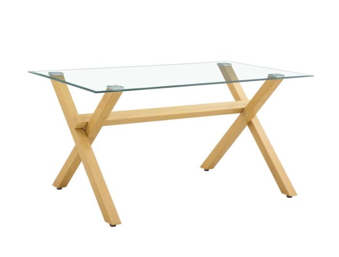 Table a manger en verre trempé - Meublei