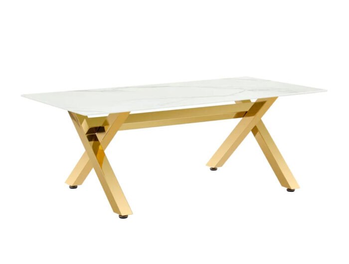 Table a manger en verre trempé - Meublei