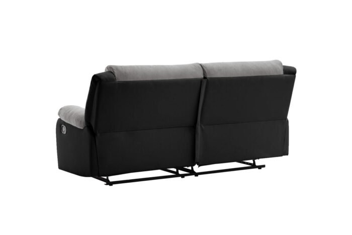 Canapé de relaxation avec 2 assises XXL en microfibre et simili - Meublei