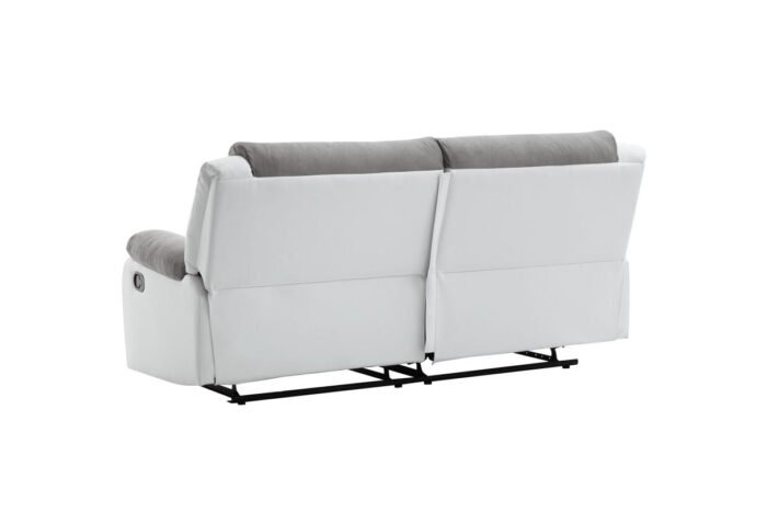 Canapé de relaxation avec 2 assises XXL en microfibre et simili - Meublei