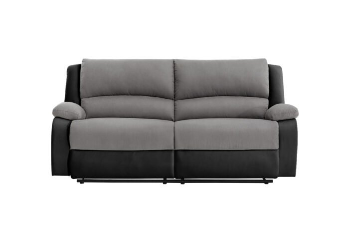 Canapé de relaxation avec 2 assises XXL en microfibre et simili - Meublei