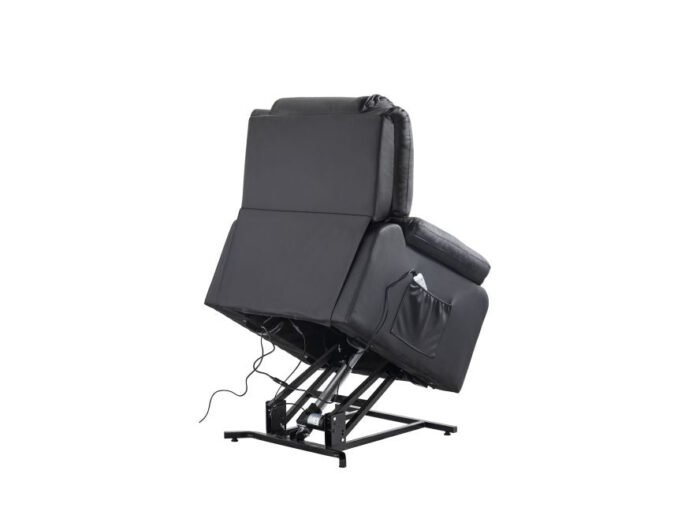 Fauteuil de relaxation électrique 9121 releveur, massant et chauffant en simili - Meublei