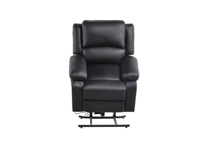 Fauteuil de relaxation électrique 9121 releveur, massant et chauffant en simili - Meublei