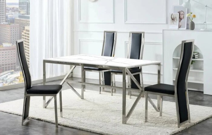 Table a manger pieds métallique - Meublei