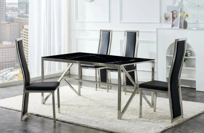 Table a manger pieds métallique - Meublei