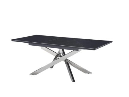 Table a manger plateau extensible et pieds métallique - Meublei